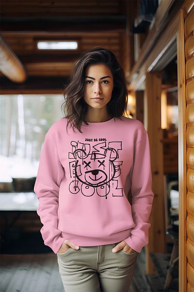 ADABEBEK Hanorac pentru damă Just Be Cool Black Bear