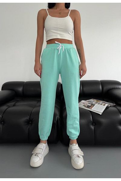 only moon Îmbrăcăminte pentru femei Pantaloni de trening cu talie înaltă din lycra cu 2 fire