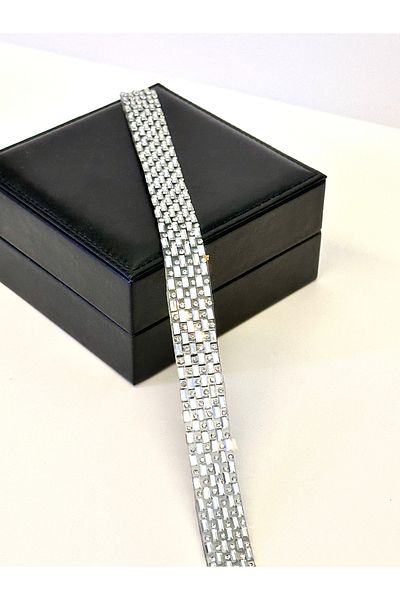 ODDA TASARIM ATÖLYESİ Crystal stone adhered with iron eni 1.5 cm 1M ribbon