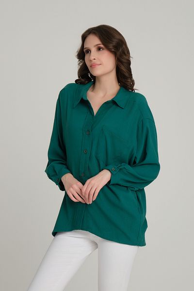 Quzu Oversize Button Detailed Shirt