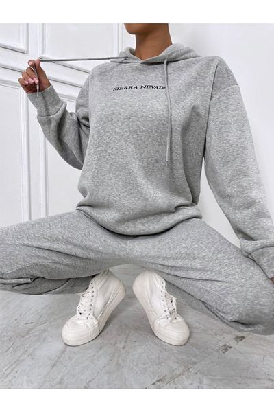 Revasser Γυναικείες φόρμες Sierra Special Printed Color Oversize με κουκούλα στο κάτω μέρος και βαμβακερή φόρμα