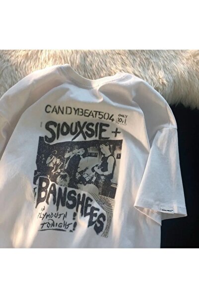 Tarzsokak Λευκό μπλουζάκι Unisex Siouxsie Banshees