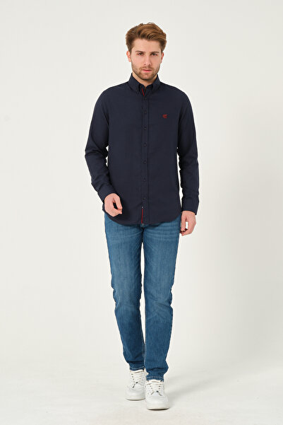 Catto Peak Сорочка Regularfit з деталями на стрічці