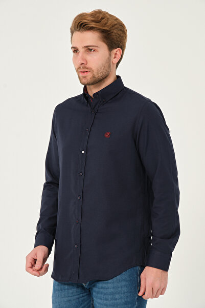 Catto Peak Сорочка Regularfit з деталями на стрічці