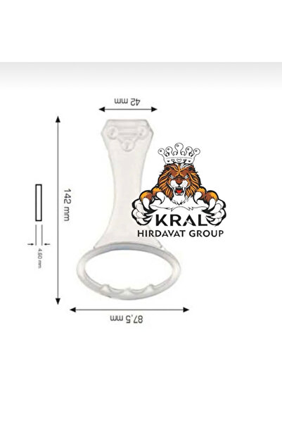 KRAL HIRDAVAT Baza Tutma Kolu Şeffaf Elcek Baza Tutucu Esnek Plastik 2 Adet. ...