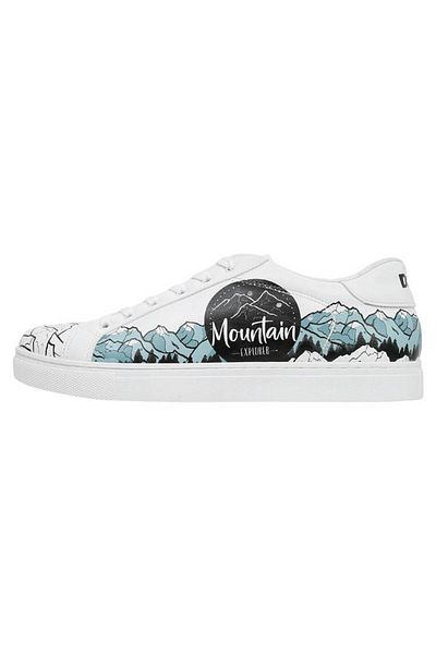 Dogo Ανδρικά Vegan Δερμάτινα Λευκά Casual Sneakers - Mountain Explorer Design