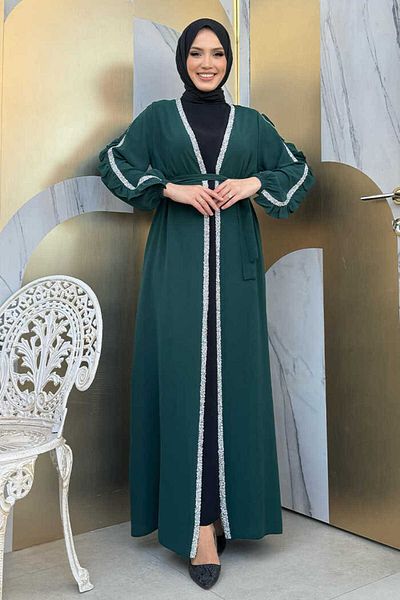 Bym Fashion Φωτιστικό με λεπτομέρεια Frilly Sleeves Stone 8484 Emerald