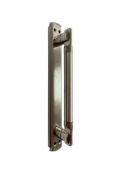 Marelli Dalaman Verda Satin Nickel Square Badge Riding Door Pull