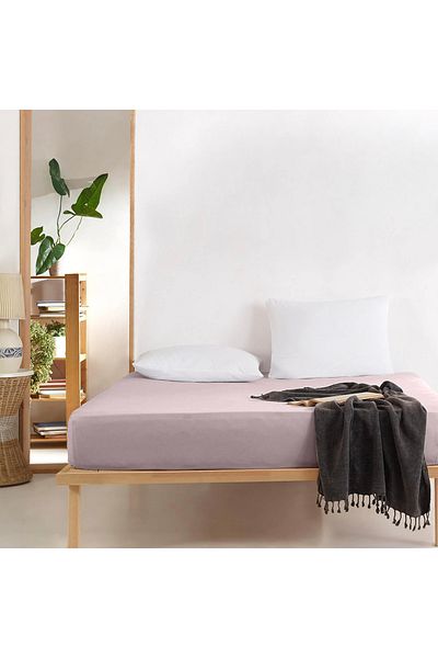 Nuvomon Single Fitted Sheet - Powder - 100X200 cm