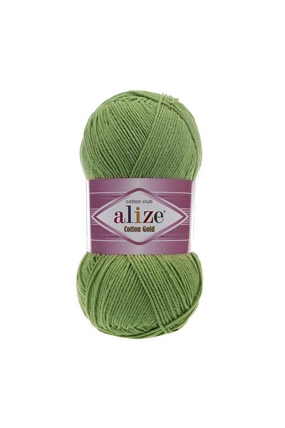 Alize Cotton Gold Amigurumi Thread 100 Gr Hand Knitting Thread Punch Thread 485 Green