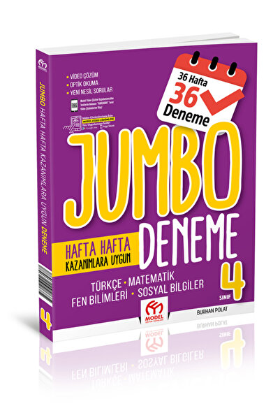 Model Eğitim Yayınları 4. Sınıf Jumbo Tüm Dersler Deneme