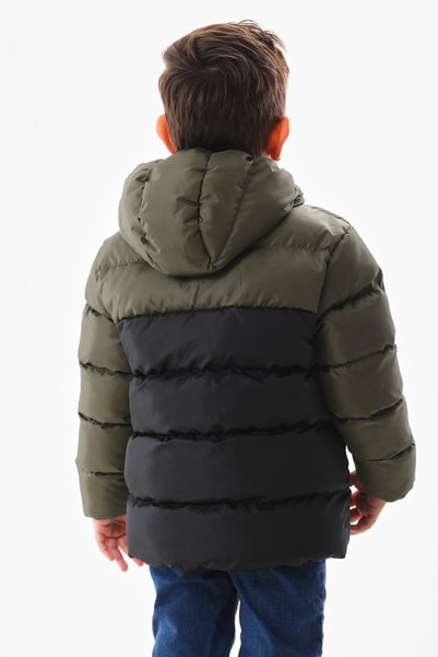 Generic Brand Water and Windproof Inflatable Jacket & Coat with Robe, Inner Fleece, Hooded, Pockets RB-500