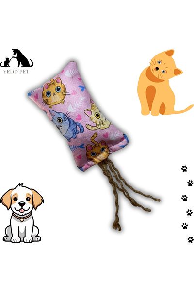 YEDD Cat Dog Toy with Catnip Pet Herb Stress Catching Teething Toy