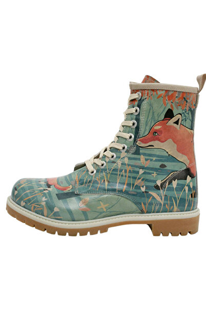 Dogo Kadın Vegan Deri Turkuaz Uzun Bot - Like The Fox Tasarım