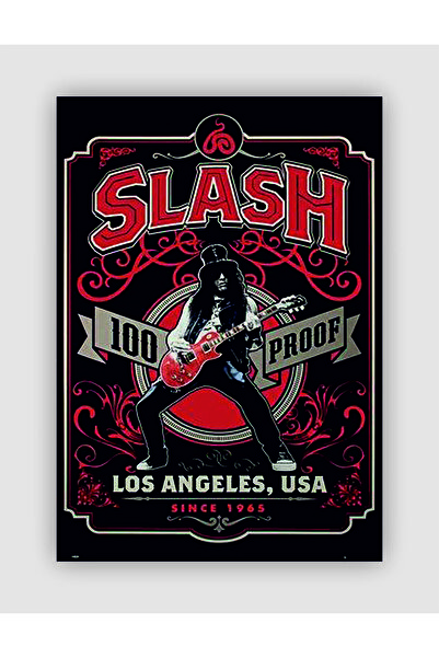 Slash 100 Proof Punk Rock Metal Wall Poster - Thick Paper - Frameless