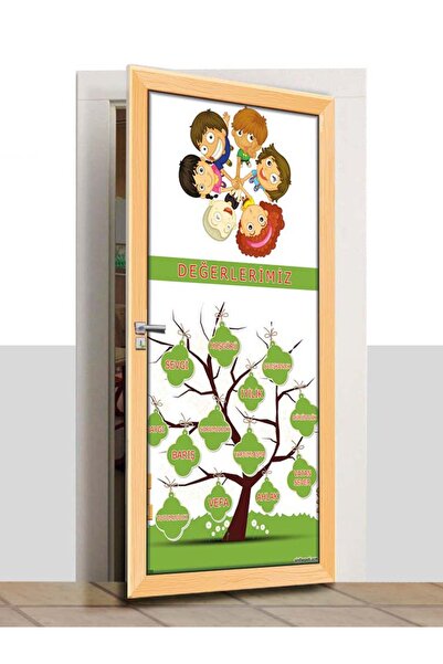 SINIF SEPETİ Okul Kapı Giydirme - Değerlerimiz - K330