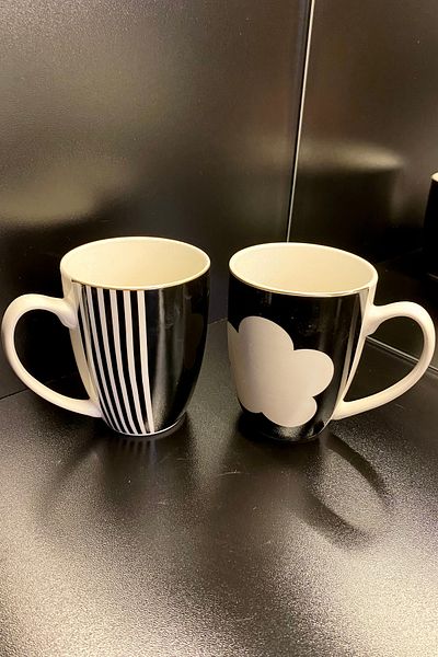 Lucky Art Mila Bone Mug Set 2 Pieces LYBA 031