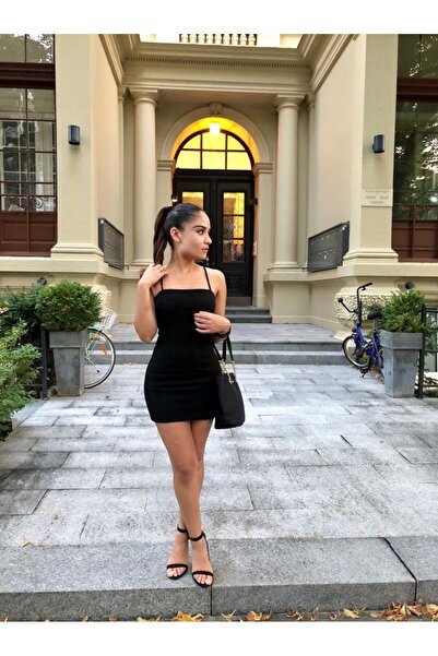 CNG MODA Genç KIz İp Askılı Elbise