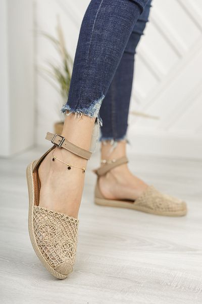 Moda Değirmeni Dámské krajkové sandály Skin Lace Bg1058-123-0001