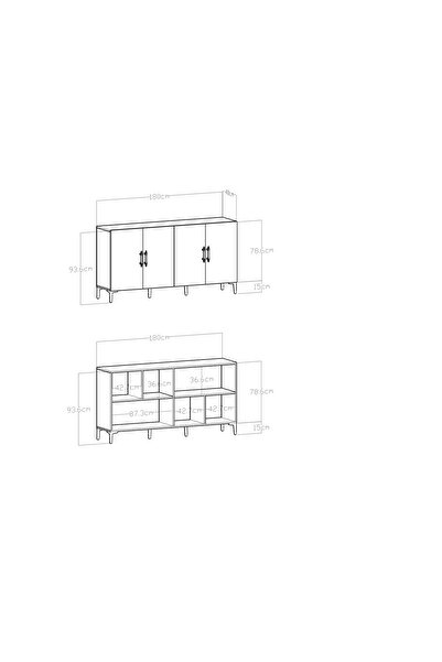 Givayo Mobilya Peri Konsol Beyaz Gümüş