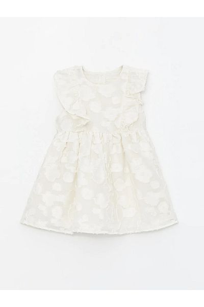 LC Waikiki LCW baby Crew Neck Sleeveless Patterned Baby Girl Dress