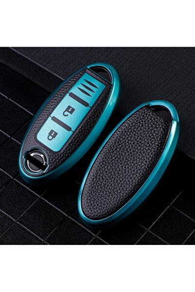 AYCANSTORE Husă Tpu pentru telecomandă Nissan cu 2 butoane (verde)