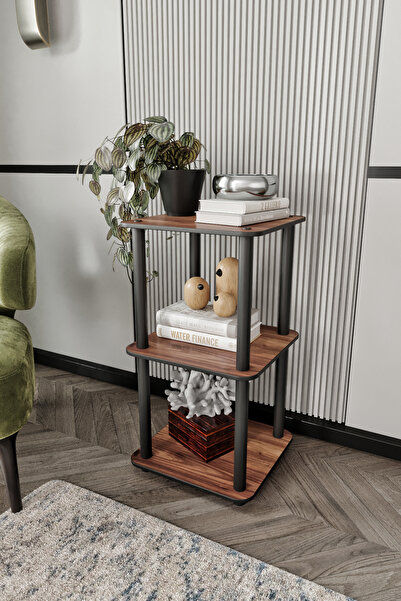 messer Dekoratif MASİVO KİTAPLIK 3 Katlı 34x34 Dikdörtgen Çok Amaçlı Raf