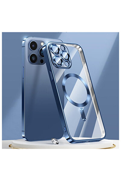 iPhone 15 Pro Compatible Case Camera Lens and Speaker Magsafe Charging Silicone Cover with Dust Protection