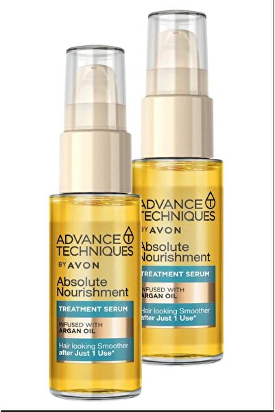 AVON Advance Techniques Argan Yağı Içeren Besleyici Saç Serumu 30 Ml. Ikili Set