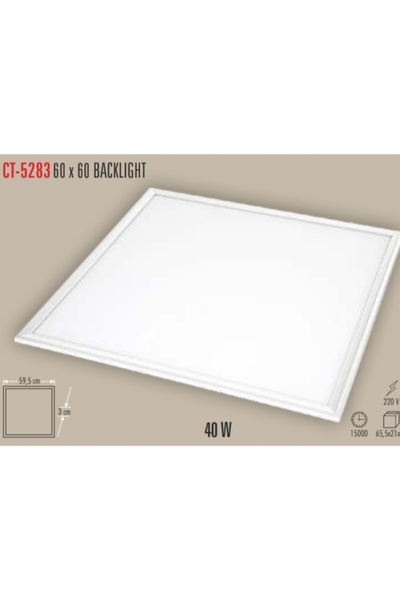 zey teknoloji cata ct-5283 60x60 40 watt led panel sıva altı /üstü gün ışığı