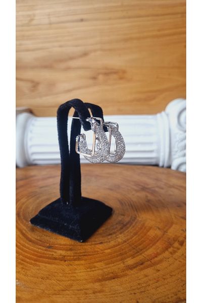 Defne Aksesuar SQUARE RING BALLON EARRING