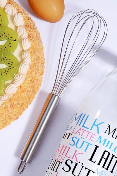 LOVYCO Stainless Steel Whisk Practical Kitchen Gadget, Meal Prep Whisk 22 Cm