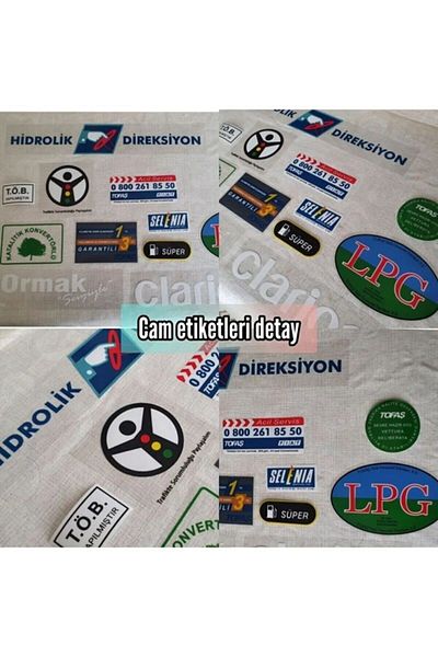 GNRGARAGE Tofaş Label Set New 19 Pieces - Tofaş Label Set - Tofaş Label Set