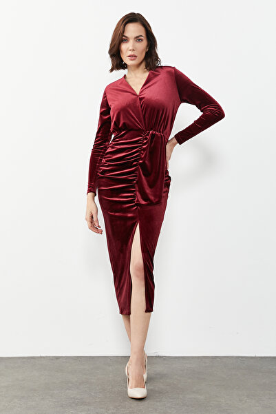 PAULMARK WOMEN'S VELVET DRESS A1950