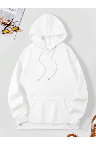 AEMİ Unisex Oversize Hooded Sweat Hoodie - Back Printed