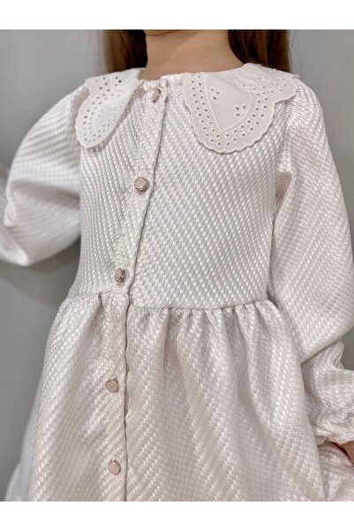 VALERY Elsa Elbise Hazır Yaka Vintage Çocuk Elbise