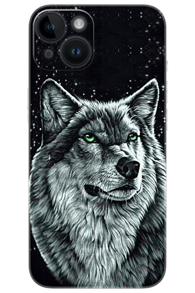 iPhone 14 Compatible Case Pattern Printed Silicone Wolf Printed NGO:488 CP-0LpUAVP