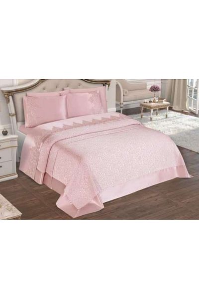 ZESA HOME SELIN PİKE SET FRENCH LACE DETAIL---6 PIECES