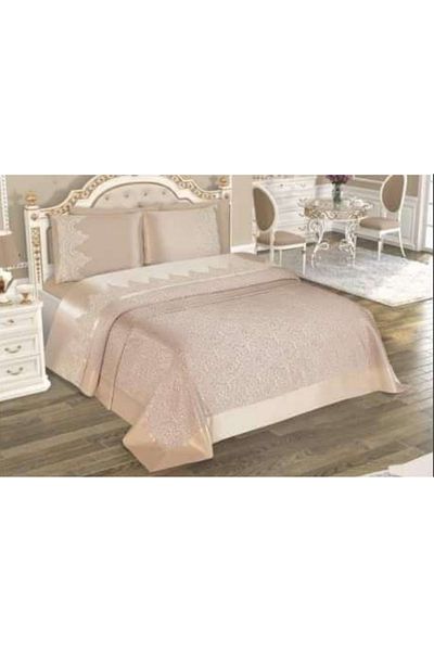 ZESA HOME Комплект от пике SELIN с детайли от френска дантела ---6 части