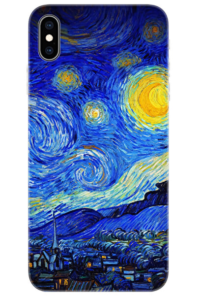 iPhone XS Max Compatible Case Pattern Silicone Van Gogh Starry Night Starry Night NGO:757 CP-y4Np2iL