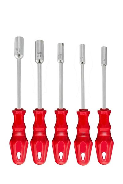 MOONSHOP Pro Series 6-7-8-10-13 5 Piece Socket Set Socket Screwdriver is Suitable for Home and Industry Use.