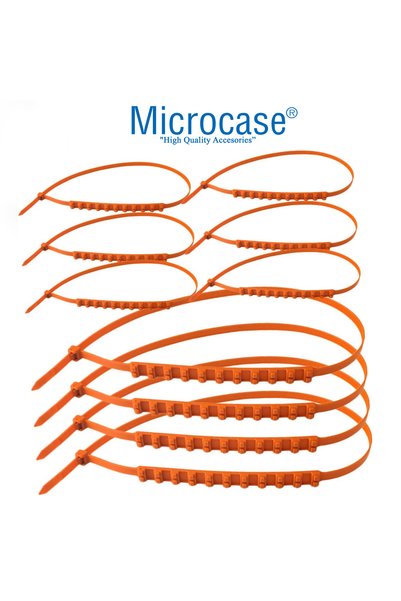 Microcase Universal Ergonomik Araç Oto 10'lu Plastik Kar Zinciri Araba Palet Kelepçesi -AL4205