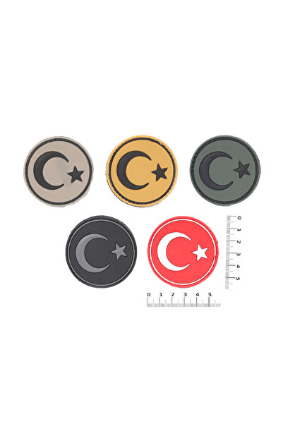 KORDAK Yuvarlak Türk Bayrağı Ğeç - Taktik Peç - Tactical Patch