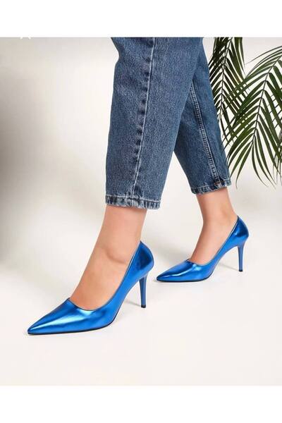 Essen Kadın metalik klasik topuklu ayakkabı stiletto