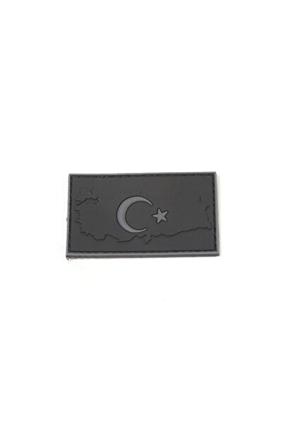 KORDAK Siyah Haritalı Türk Bayrağı Tactical Peç, Patch