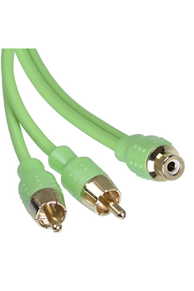 For-X XY-20RCA- KALİTELİ ALTIN UÇLU 1DİŞİ 2 ERKEK Y KABLO-2 ADETTİR