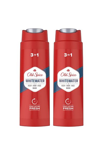 Old Spice Whitewater Men's Shower Gel and Shampoo Set - 400 Ml