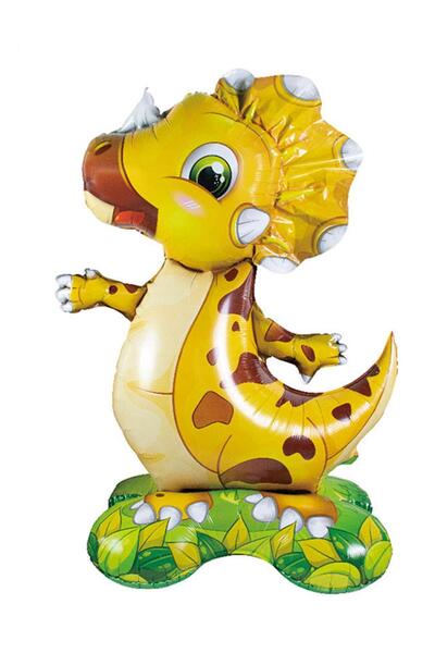 Patladı Gitti Safari Dinosaur Figure Footed Foil Balloon 48*50 cm