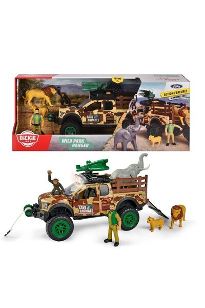 Sunman Dickie, 203837016, Vahşi Doğa Korucu Oyuncak Seti, Sesli/ışıklı, 25 Cm...