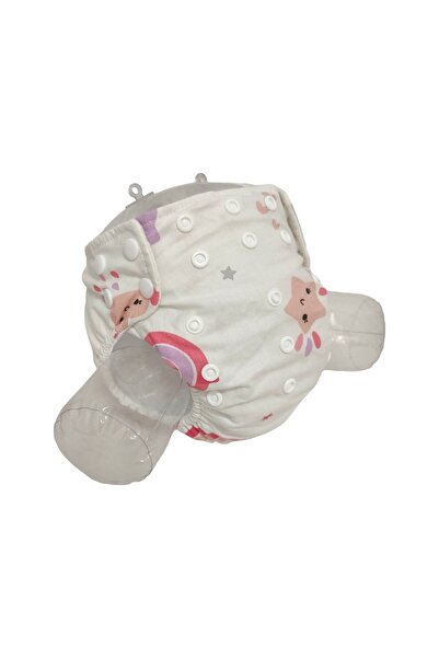 BEZHANE حفاضات أطفال YBB قابلة للغسل مع جيب بنمط قوس قزح (3 كجم - 12 كجم)